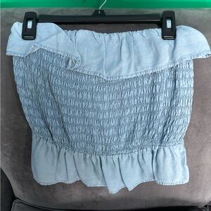 Blue Bandeau Top- Size Medium